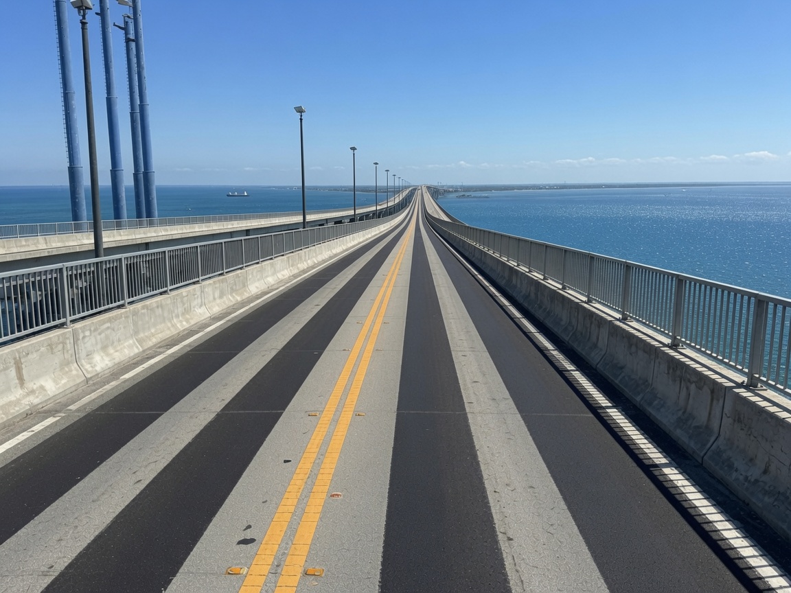 Roadway Safety Strip high-friction treatment for bridge decks & approaches
