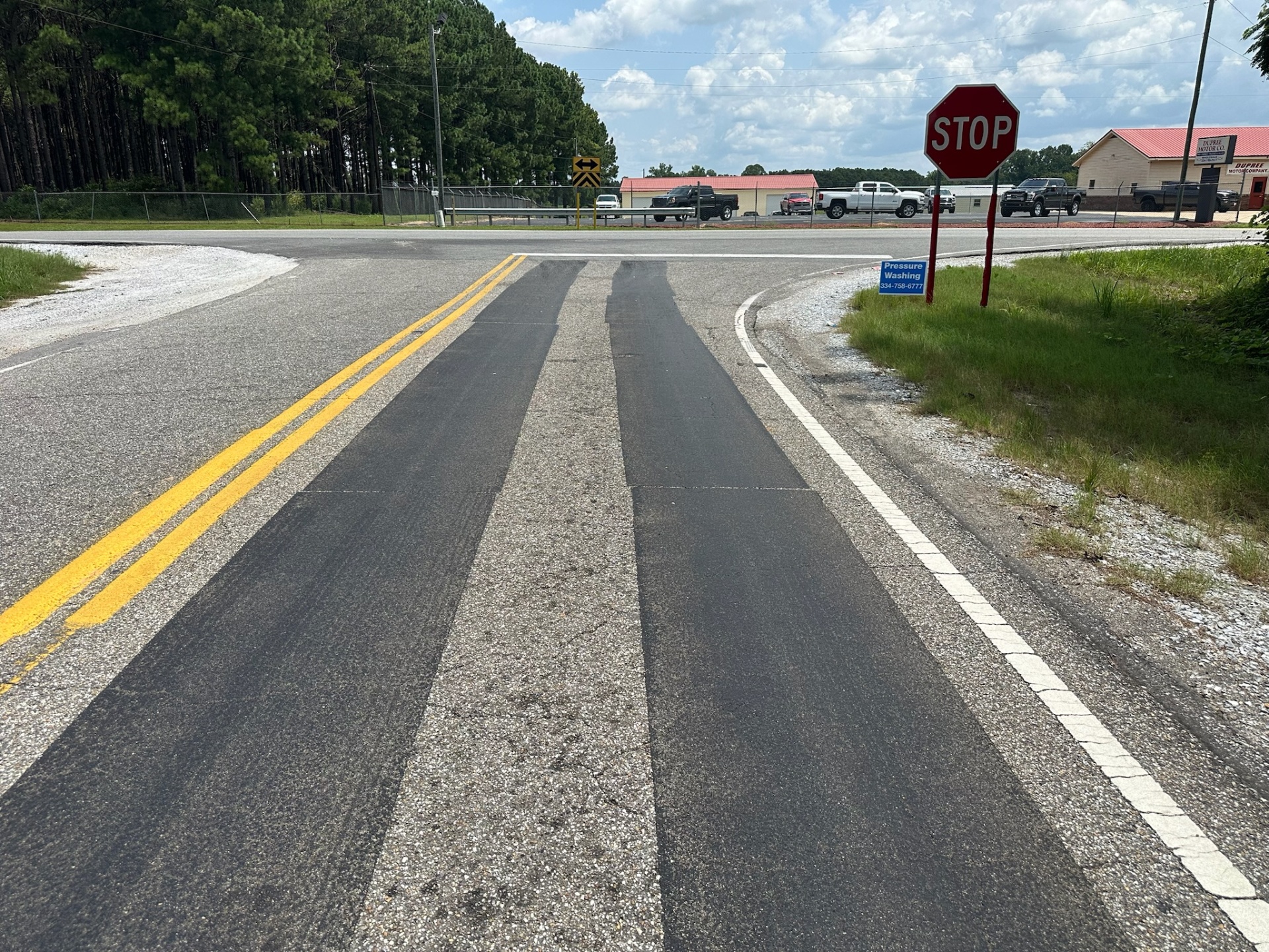 Roadway Safety Strip high-friction treatment for intersection approaches